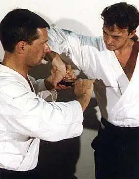 Aikido technique SHIHONAGE against knife attacks, TANTO DORI, by Stefan  Stenudd in 2007 